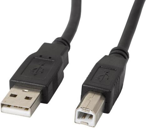 Image du produit Lanberg CA-USBA-10CC-0005-BK Câble USB USB 2.0 USB B (0.50 m, USB 2.0)