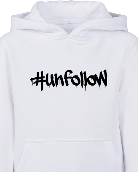 Produktbild Merchcode Unfollow front X Basic Kids Hoody - 176501 (158)