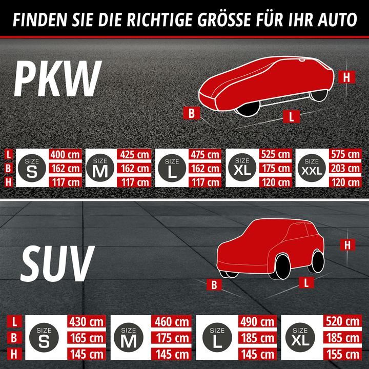 Actual product image Walser Car Hail Protection Tarpaulin Hybrid UV Protect, Hail Protection Garage Size L