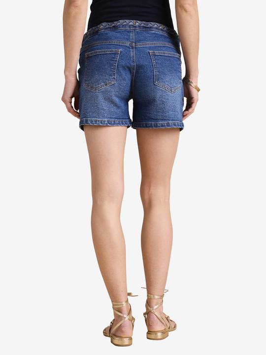 Produktbild Envie de Fraise Umstands-Jeansshorts mit Flechtakzent, Einsatz abnehmbar (36)