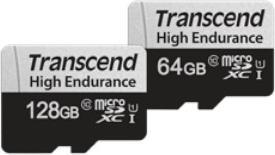 Produktbild Transcend microSDXC 350V 64GB Class 10 UHS-I U1 (64 GB, microSDXC, U1, UHS-I)