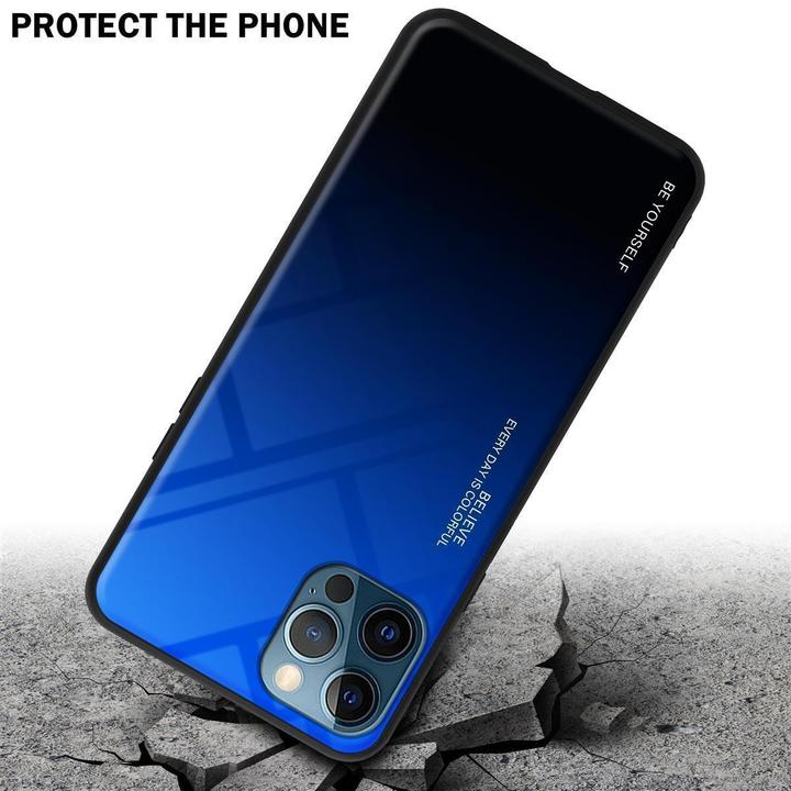 Produktbild Cadorabo TPU 2 Farben Glas Cover (Realme 12 Pro+, Apple iPhone 12)