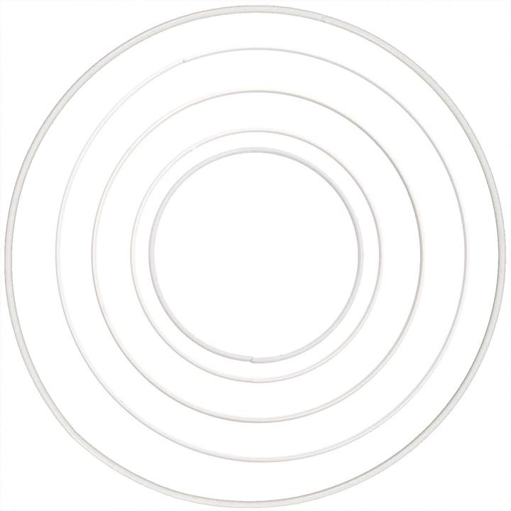 Produktbild Rico Design Metallring 25 cm Weiss 1 Stück