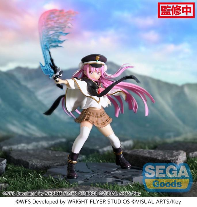 Actual product image Sega Goods Heaven Burns Red Luminasta PVC Statue Tama Kunimi Kiai Issen Angel Sailor 13 cm