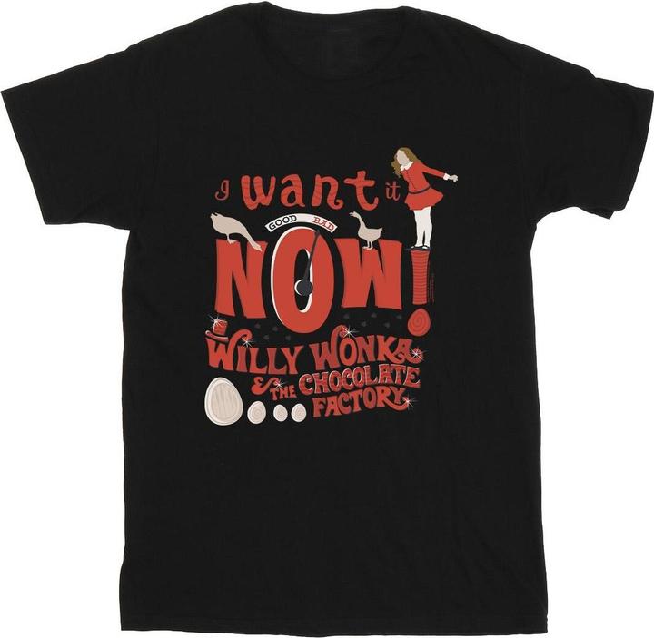 Immagine prodotto Willy Wonka & the Chocolate Factory Verruca Salt I Want It Now Maglietta Ragazze (104)