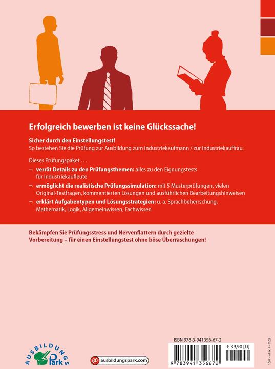 Immagine prodotto Der Eignungstest / Einstellungstest zur Ausbildung zum Industriekaufmann / zur Industriekauffrau (Tedesco, Marcus Mery, Kurt Guth, 2018)