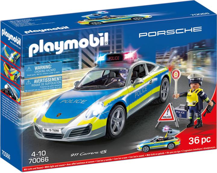 Actual product image Playmobil Porsche 911 Carrera 4S Police (70066, Playmobil Porsche)