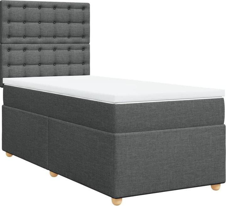 Immagine prodotto VidaXL Bo x letto a molle con materasso 90 x 190 cm in tessuto (90 x 190 cm, 90 x 190 cm)