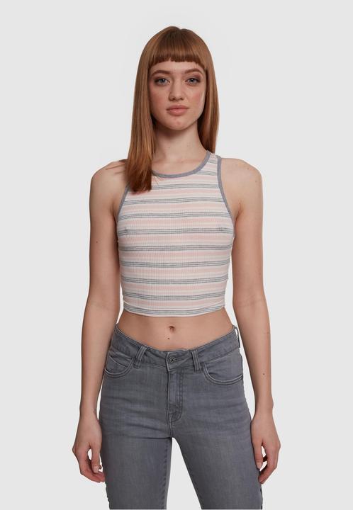 Produktbild Urban Classics Ladies Rib Stripe Cropped Top (XS)