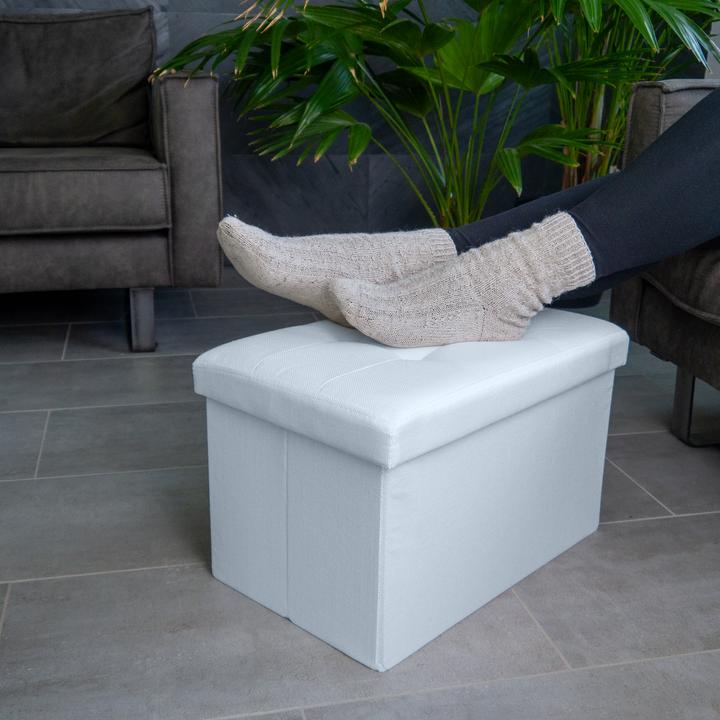 Actual product image Intirilife Bench 49x30x30 cm SNOW WHITE (30.49 cm)