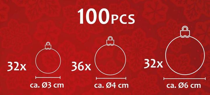 Image du produit Christmas Gifts Xmas bauble (100 -pièce)