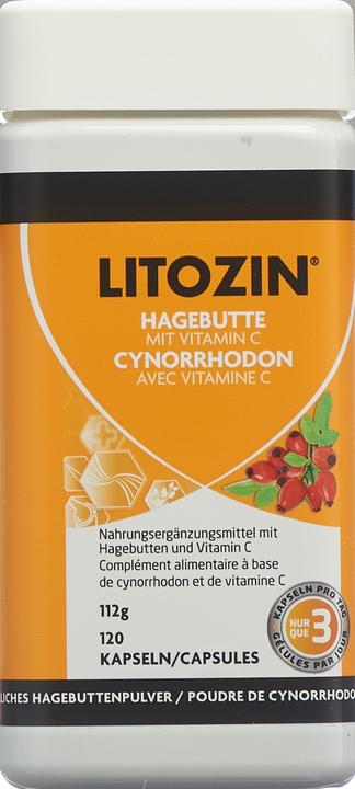 Image du produit Litozin poudre de cynorrhodon (nouv) caps (120 pièce(s), Capsules, 144 g)