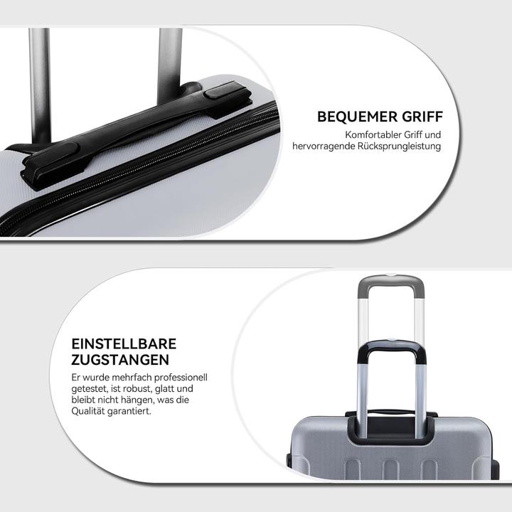 Produktbild Beibye 3-teiliges Hartschalen-Kofferset (110 l, Handgepäck (bis 50l), M (50 - 90l), L (90 - 115l))