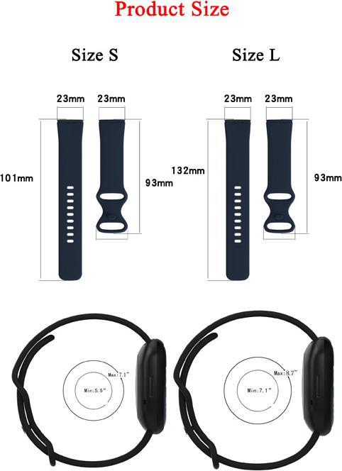 Immagine prodotto PhoneLook Bracciale in silicone vita S Lavanda (Gomma / Silicone, Fitbit Charge 5)