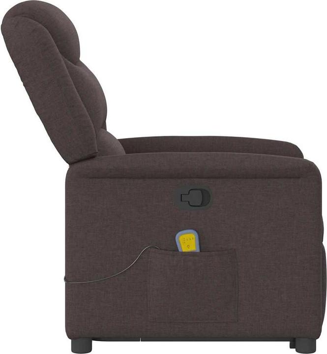 Image du produit VidaXL Fauteuil de massage avec fonction releveur Tissu marron foncé