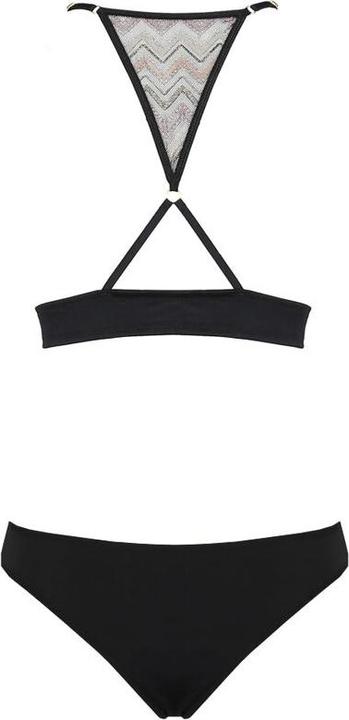 Immagine prodotto Casmir Bralette e slip in raso con motivo a zig zag (L, XL)