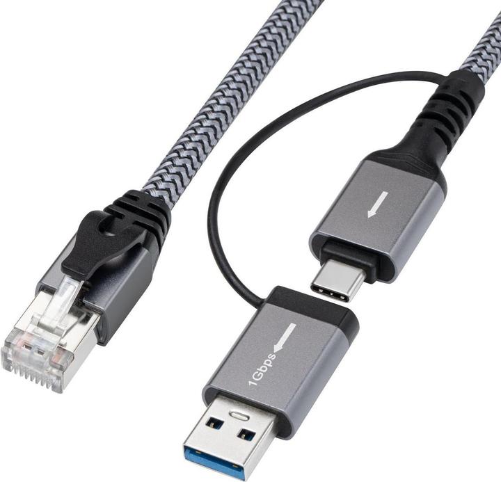 Produktbild MicroConnect CAT6 FTP to USB A-C adapter (CAT6, 5 m)