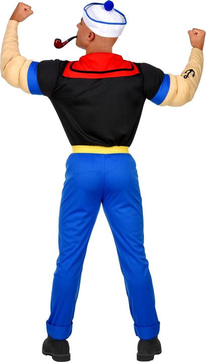 Immagine prodotto Widmann Costume da marinaio di Braccio di Ferro con camicia con braccia muscolose, pantaloni con cintura (S)