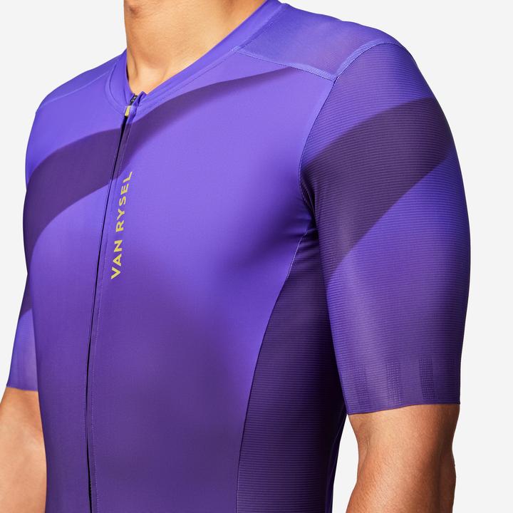 Actual product image Van rysel Rennrad Radtrikot kurzarm Sommer Unisex Racer 2 lila (M)