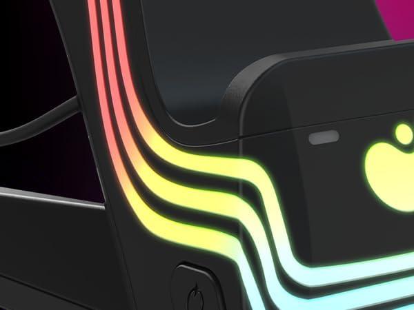Actual product image PDP Charging station Dual Afterglow Wave black for XBOX SeriesX