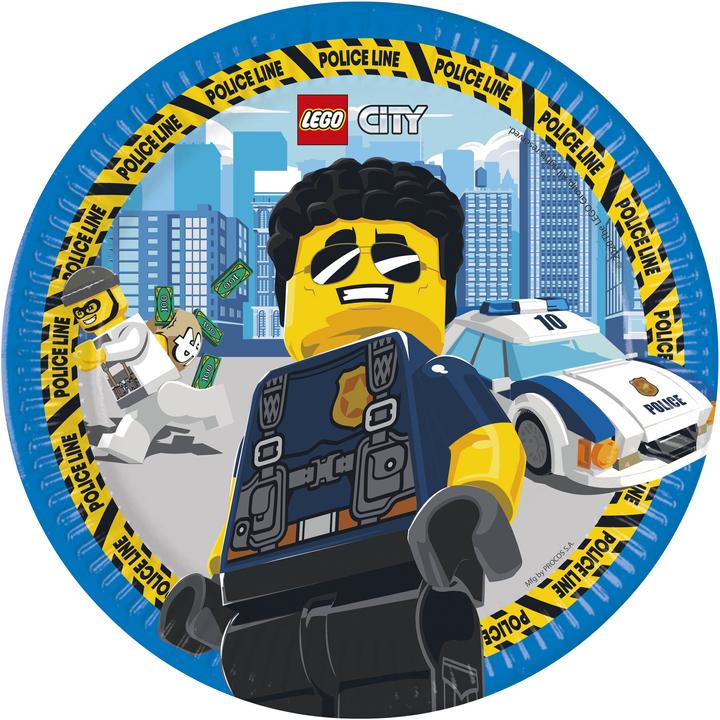 Produktbild GoDan Lego City Pappteller 23cm 8St