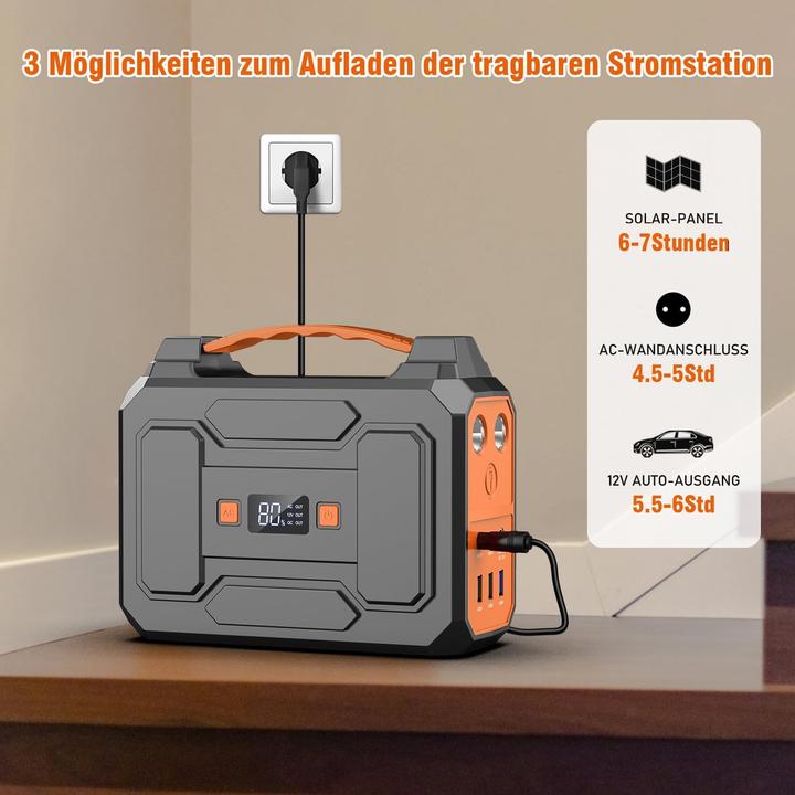 Produktbild Powkey Powerstation mit Solarpanel (99 Wh, 1.30 kg)