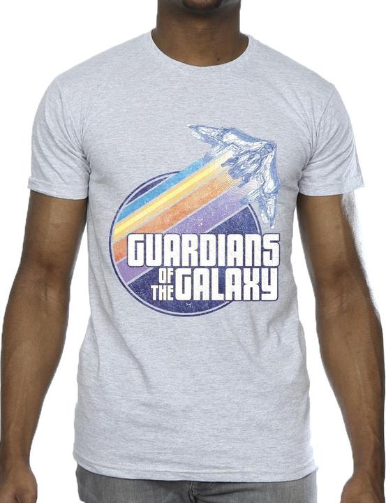 Actual product image Guardians of the Galaxy Mens Badge Rocket T-Shirt (M)
