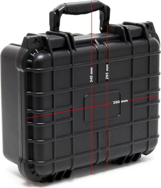 Produktbild Wiltec Universalkoffer 35x29,5x15cm Schutzkoffer wasserdicht Schaumstoffmatte