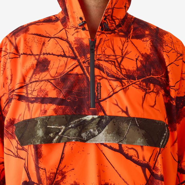 Produktbild Solognac Hunting Poncho Silent Waterproof Neon Treemetic 500