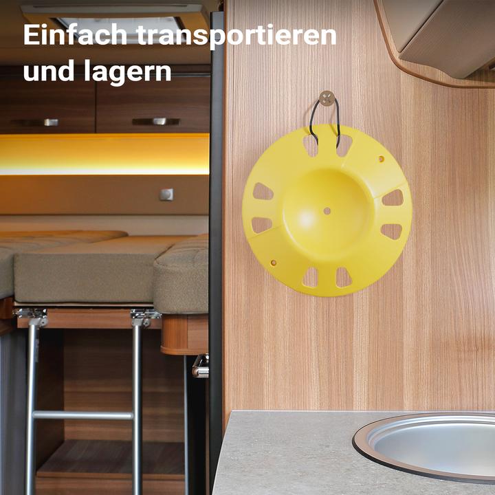 Produktbild Wiltec Stützradunterlage Ø300mm Stützrad 1995kg Unterlegkeil Anhänger Wohnwagen