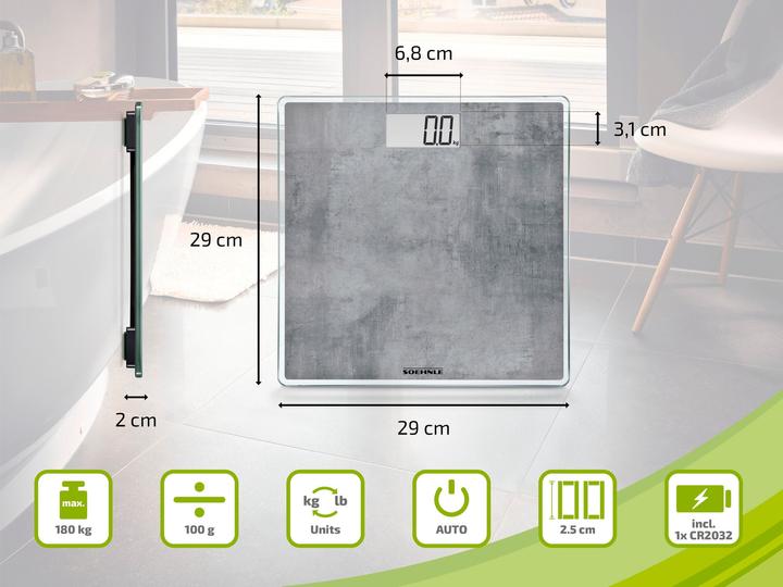 Actual product image Soehnle Compact 300 Concrete (180 kg)