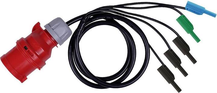 Metrel A 1641 Adaptateur de mesure CEE femelle 16 A 3 pôles - fiche banane 4 mm