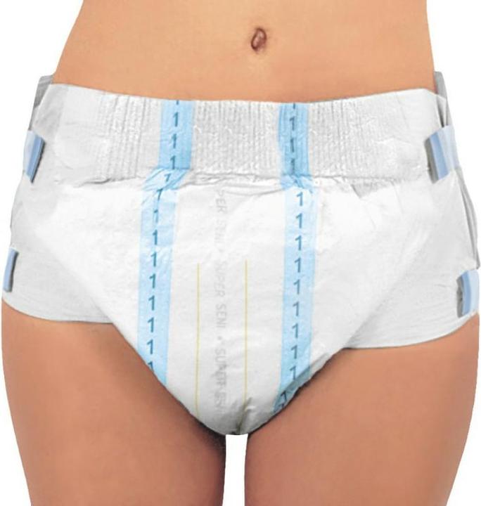 Produktbild Seni Windelhosen M atmungsaktiv Hüftumfang 75-110cm 6 Tropfen (30 x, M)
