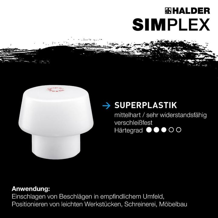 Actual product image Halder SIMLPEX soft face hammer (680 g)