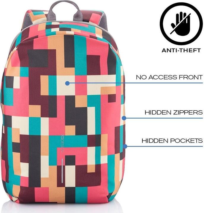 Actual product image XD Design PLECAK ANTYKRADZIEŻOWY BOBBY SOFT GEOMETRIC P/N: P705.867 (16 l)