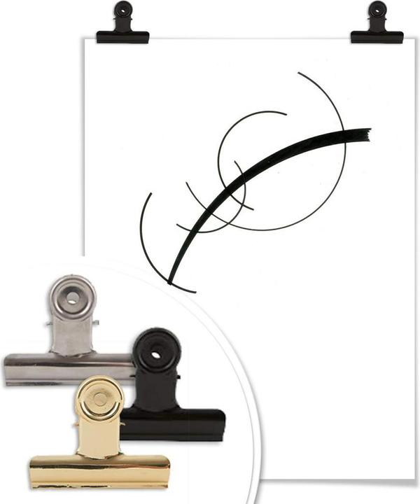Actual product image Trenddeko Kandinsky - Curve to the point (40 x 50 cm)