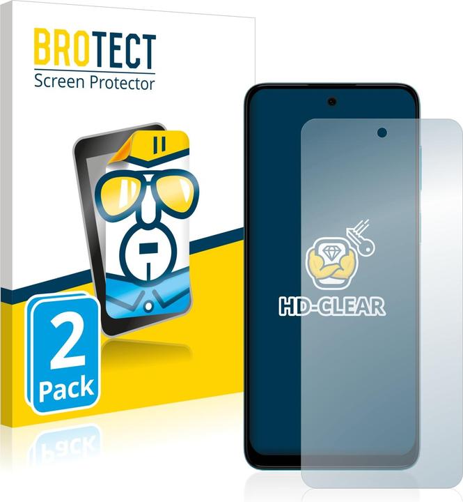 Actual product image BROTECT Screen Protector Clear (2 Piece, Motorola Moto G22)