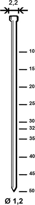 Produktbild Alsafix Stauchkopfnagel J 15 mm aus Stahldraht verzinkt (10000 St)