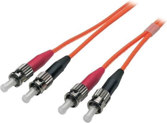 Actual product image EFB Elektronik Duplex Jumper ST/ST 50/125µ,0,5 Meter, ECOFIBER,OM2,LSZH (O6013.0,50) (S/FTP, CAT7a, 0.50 m)