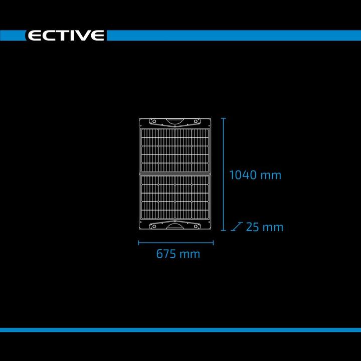 Actual product image Ective SunDock 100W USB Solar Bag 12V Mobile Solar Panel Foldable Solar Panel (100 W, 3.80 kg)