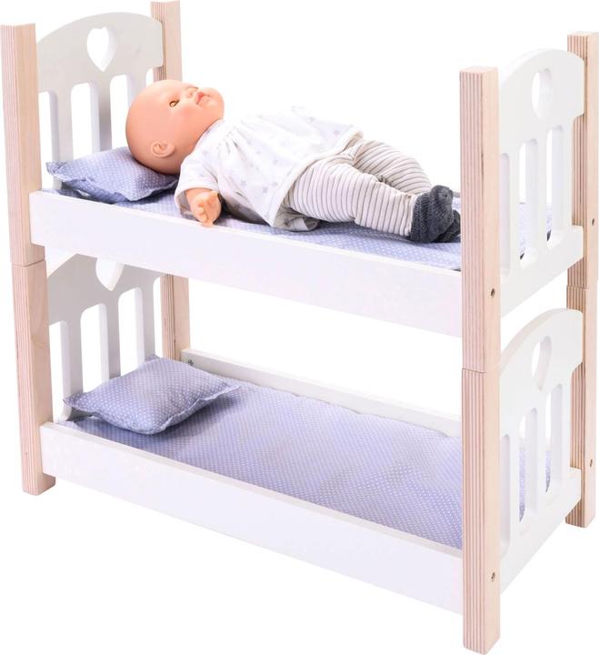 Produktbild Weible Puppen-Etagenbett Grau/Weiss