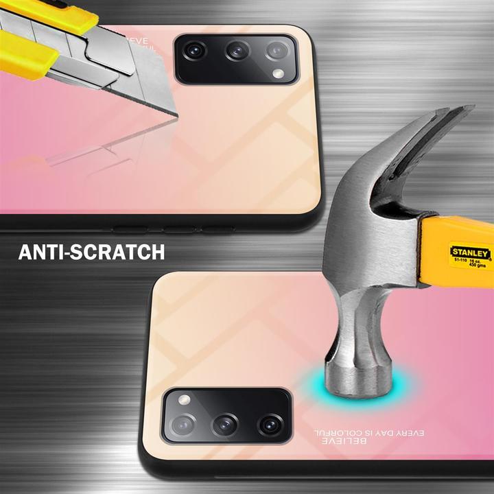 Actual product image Cadorabo TPU 2 colors glass cover (Samsung Galaxy S20 FE)