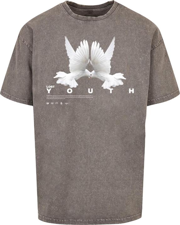 Lost Youth LY ACID WASHED TEE DOVE - 105673 (5XL)