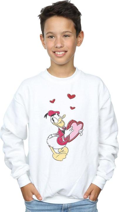 Immagine prodotto Disney Donald Duck Love Heart Felpa Ragazzi (152, 158)