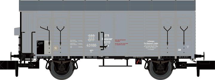 Produktbild Hobbytrain Gedeckter Güterwagen K3 Stat.Hannover Ep.I (Spur N)