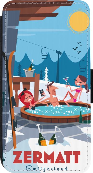 Immagine prodotto PhoneLook Cover Portafoglio nero Zermatt Mountain Jacuzzi (Apple iPhone 14 Pro)