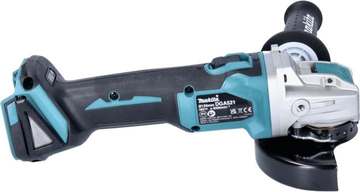 Produktbild Makita DGA 521 RGX1 Akku Winkelschleifer 18 V 125 mm X-LOCK Brushless + 2x Akku 6,0 Ah + LadegerÃ¤t (125 mm)