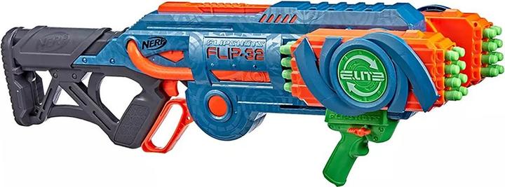 Produktbild Nerf Elite 2.0 Flipshots Flip-32 Blaster, 32 Dart-Läufe für doppelte Feuerkraft, Kapazität für 32 Da