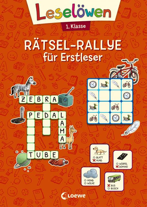Produktbild Leselöwen Rätsel-Rallye für Erstleser - 1. Klasse (orange) (Deutsch, Dominik Rupp, Loewe Lernen und Rätseln, 2021)