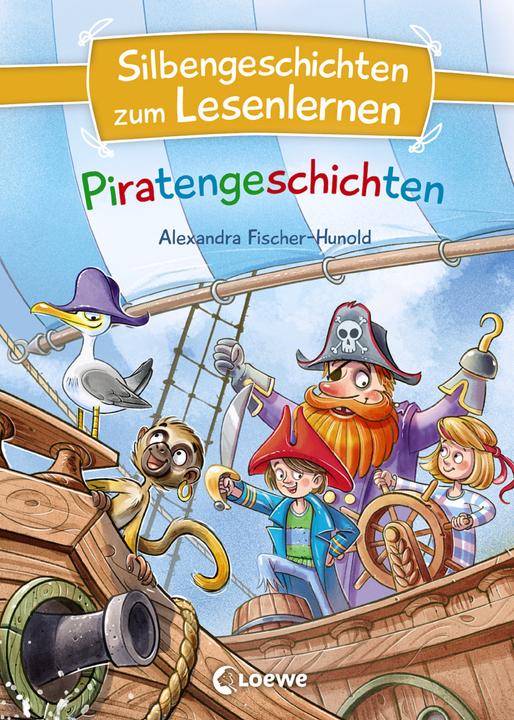 Immagine prodotto Silbengeschichten zum Lesenlernen - Piratengeschichten (Tedesco, Alexandra Fischer-Hunold, Ines Rarisch, I primi lettori Loewe, 2021)